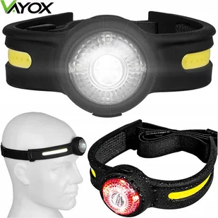 Vayox Latarka Czołowa Czołówka Led Opaska Silikonowa Lekka Aku Usb-c 550lm - Latarki Vayox Latarka Czołowa Czołówka Led Opaska Silikonowa Lekka Aku Usb-c 550lm - Latarki - miniaturka - grafika 1