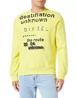 Bluzy męskie - Diesel Męska bluza z okrągłym dekoltem, 21i-0hayt, XXL - miniaturka - grafika 1