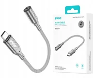 Akcesoria podróżnicze - BWOO BZ65 adapter USB-C - jack 3.5mm szary - miniaturka - grafika 1