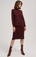 Spódnice - Ołówkowa spódnica mini w kolorze brązowym 4210, Kolor brązowy, Rozmiar XS, Moodo - Primodo.com - miniaturka - grafika 1