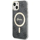 Etui i futerały do telefonów - Etui Guess GUHMP15MH4STK Apple iPhone 15 Plus / 14 Plus hardcase 4G MagSafe czarny/black - miniaturka - grafika 1