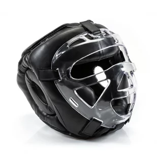 Kask bokserski Yakimasport z maską - Kaski bokserskie i maski - miniaturka - grafika 1