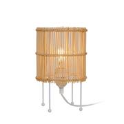 Lampy stojące - Lampka stołowa w stylu eco, wiklinowy abażur T19073D-D15 z serii EDIN - miniaturka - grafika 1