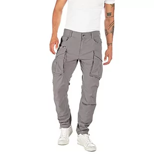 Replay Męskie spodnie cargo Joe Comfort-Fit z komfortowej bawełny, 878 Grey, 36W / 34L - Spodenki męskie - miniaturka - grafika 1