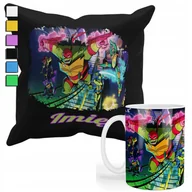 Gadżety dla niej i dla niego - ZESTAW KUBEK + PODUSZKA Z POSZEWKĄ- PREZENT DLA FANA ŻÓŁWIE NINJA+ IMIĘ - miniaturka - grafika 1