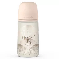 Akcesoria do smoczków - Suavinex Zestaw Spread Joy smoczek, klips, butelka 270 ml Beżowy - miniaturka - grafika 1