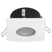 Oprawy, klosze i abażury - Kobi Oprawa oprawka led halogenowa wodoodporna stała kwadratowa kolor biały IP44 OH35 7793 7793 - miniaturka - grafika 1