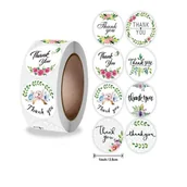 Scrapbooking - Naklejki Ozdobne Okrągłe Thank You Mix 20 Szt. - miniaturka - grafika 1