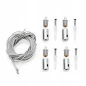 Akcesoria do oświetlenia - Linki stalowe do lamp mocowanie do sufitu 2 metry Do Podwieszania Paneli - miniaturka - grafika 1