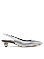 Sandały damskie - Weekend Max Mara Sandały Gallico 2515521034600 Srebrny - miniaturka - grafika 1