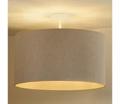 Lampy sufitowe - Duolla - Żyrandol natynkowy ROLLER ECO RECYCLING 1xE27/15W/230V śr. 45 cm kremowy - miniaturka - grafika 1