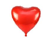 Balony i akcesoria - AR Balon foliowy Serce czerwone - 65 cm - 1 szt. BL6040 - miniaturka - grafika 1
