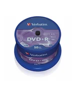 Nośniki danych - Platinet Dysk DVD+R VERBATIM 16x Cake 50Pack 43550 (023942435501) - miniaturka - grafika 1