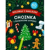 Książki edukacyjne - Choinka i świąteczne wypieki. Koloruj i naklejaj - miniaturka - grafika 1