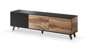 Szafka RTV 180cm Adre dąb wotan/ czarna - Szafki RTV Szafka RTV 180cm Adre dąb wotan/ czarna - Szafki RTV - miniaturka - grafika 1