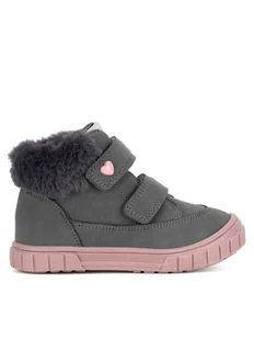 Nelli Blu Trzewiki AVO-505-076 Szary - Buty dla dziewczynek - miniaturka - grafika 1