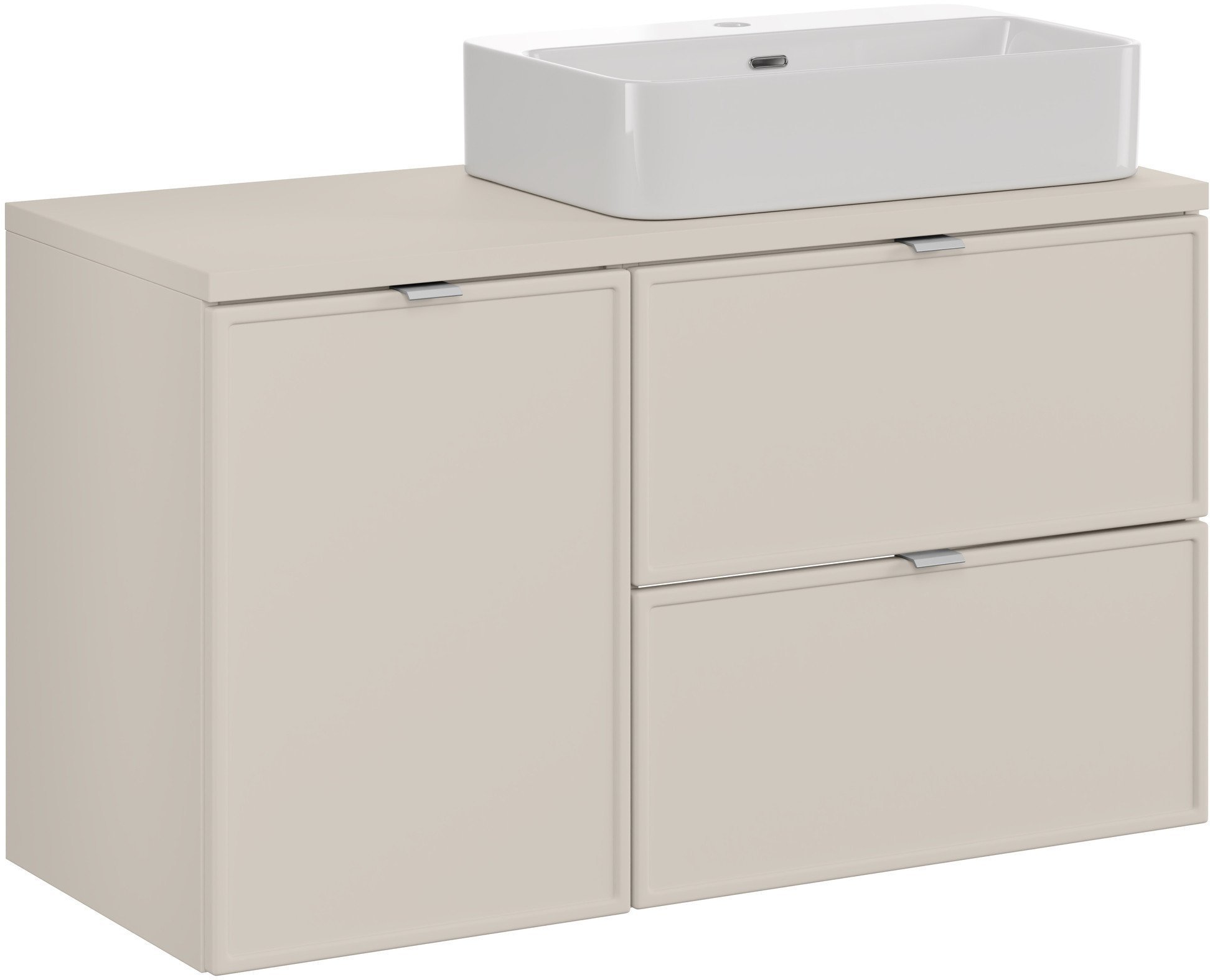 Zestaw meblowy 100cm z blatem i umywalką nablatową Trust