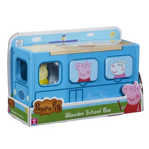 Tm Toys Zestaw z figurką Świnka Peppa Drewniany autobus sorter 5_804134 - Figurki dla dzieci - miniaturka - grafika 2