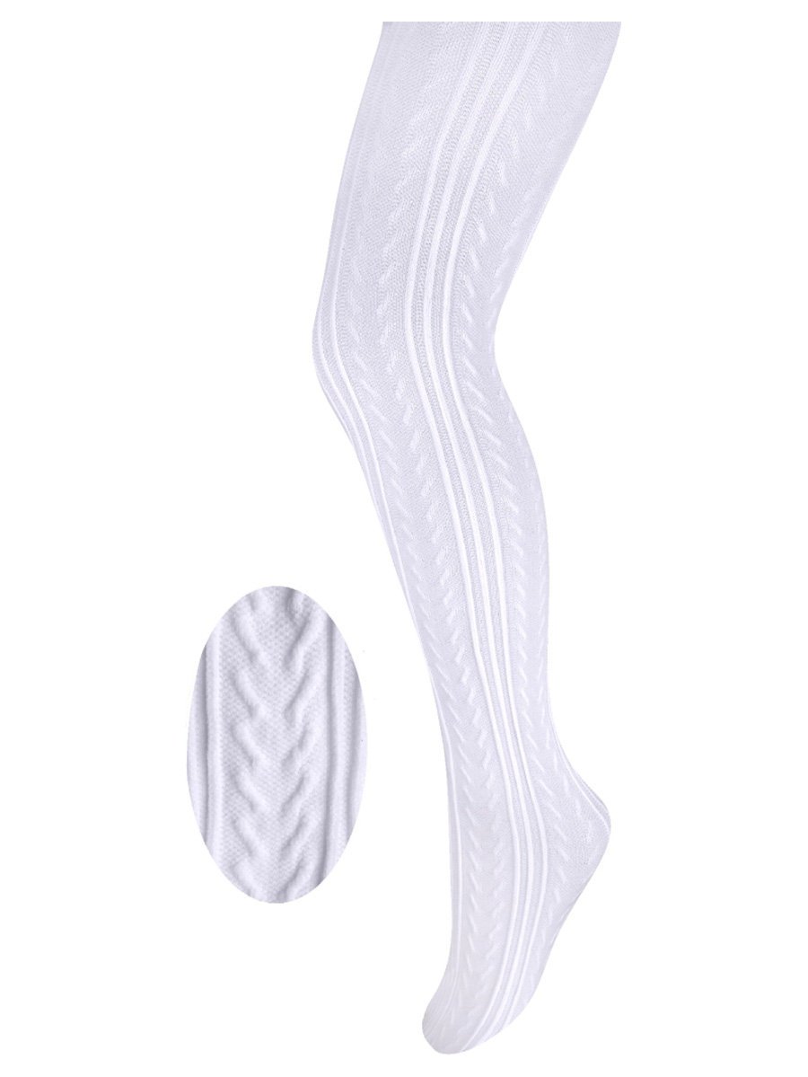 Rajstopy dziewczęce, białe, mikrofibra, Milusie