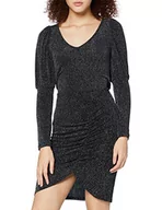 Spódnice - Vila Damska spódnica Vishinni Hw Glitter Skirt, czarny/szczegóły: srebrny lurex, M - miniaturka - grafika 1