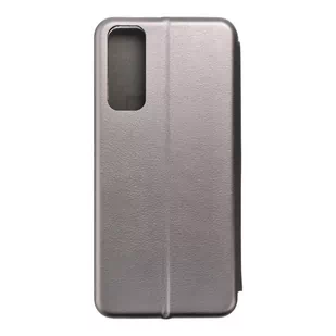 Forcell Kabura Book Elegance do HUAWEI P Smart 2021 stalowy - Etui i futerały do telefonów - miniaturka - grafika 1