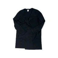 Swetry damskie - Narzutka kardigran damski czarny rękaw J. CREW S - miniaturka - grafika 1