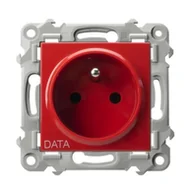 Gniazdka elektryczne - Ospel Gniazdo z/u DATA SZAFIR - miniaturka - grafika 1