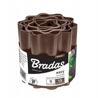 Pozostałe ozdoby ogrodowe - Bradas Obrzeże ogrodowe trawnikowe brązowe 25cm x 9m OBFB 0925 - miniaturka - grafika 1