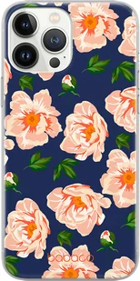 Etui do Apple IPHONE 14 PRO Kwiaty 014 Babaco Nadruk pełny Granatowy - Etui i futerały do telefonów - miniaturka - grafika 1