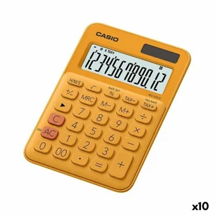 Kalkulator Casio MS-20UC 2,3 x 10,5 x 14,95 cm Pomarańczowy (10 Sztuk) - Kalkulatory - miniaturka - grafika 1