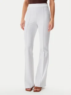 Guess Spodnie materiałowe W4YB01KCBO2 Biały Slim Fit - Spodnie damskie - miniaturka - grafika 1