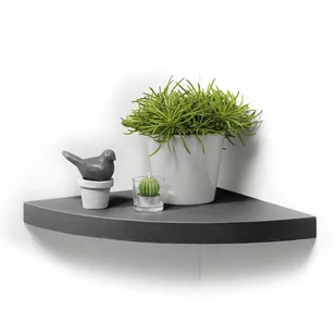 Półka narożna wisząca z MDF - Półki do salonu - miniaturka - grafika 1