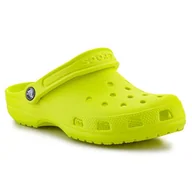 Buty dla dziewczynek - Klapki Crocs Classic Clog Jr 206991-76M zielone - miniaturka - grafika 1