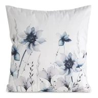 Poszewki na poduszki - Poszewka dekoracyjna Mink 45 x 45 cm błękitne kwiaty wielokolorowy - miniaturka - grafika 1