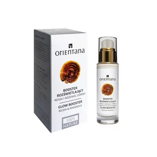 Orientana GLOW BOOSTER - REISHI &amp; RHODIOLA - Booster rozświetlający do twarzy - Reishi i różeniec górski - 30 ml - Serum do twarzy - miniaturka - grafika 1