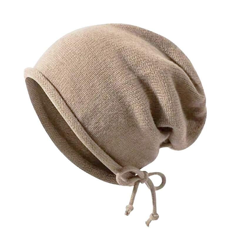 Czapka BEANIE smerfetka oversize damska MŁODZIEŻOWA ZIMOWA