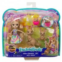 Enchantimals GJX43 Rodzina kangurów - Lalki dla dziewczynek - miniaturka - grafika 1