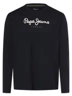 Koszulki męskie - Pepe Jeans Męska koszulka z długim rękawem - Eggo Long Mężczyźni Bawełna niebieski nadruk, M - miniaturka - grafika 1
