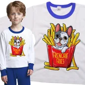 Piżamy dla dziewczynek - Piżama dziecięca Pies Buldog Francuski Frytki 110/116 - VoloDonum - miniaturka - grafika 1