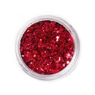 Ozdoby do paznokci - Pyłek efekt Brokat 3D na paznokcie - Czerwony - 1g - miniaturka - grafika 1