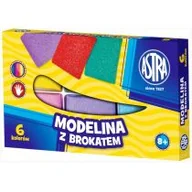 Akcesoria i dodatki do ubrań dla dzieci - Astra Modelina 6kol brokat - miniaturka - grafika 1