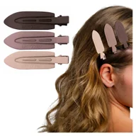 Ozdoby do włosów - Spinka do Włosów 3 SZTUKI Brązowe Metalowe do Makijażu Spinki Bez uciskowe - miniaturka - grafika 1