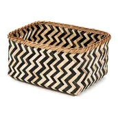 Kosze wiklinowe - Kosz Compcator Zebra L, 33x23 cm - miniaturka - grafika 1