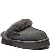 Kapcie damskie - UGG Skórzane obuwie domowe DISQUETTE - miniaturka - grafika 1