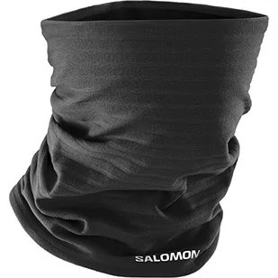 Ocieplacz na szyję Salomon RS Warm Tube Deep Black - Czapki i chusty sportowe damskie - miniaturka - grafika 1
