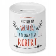 Skarbonki - Skarbonka dla Roberta na Urodziny na Prezent z Nadrukiem ze Zdjęciem - miniaturka - grafika 1