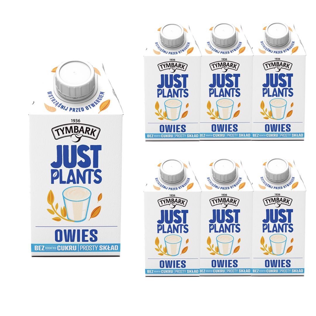 Tymbark Just Plants Owies klasyczny 500 ml x 6 sztuk