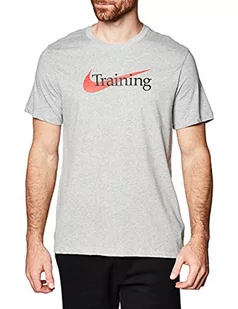 Nike Męski T-shirt Dri-fit Dk Grey Heather M CZ7989 - Koszulki sportowe męskie - miniaturka - grafika 1