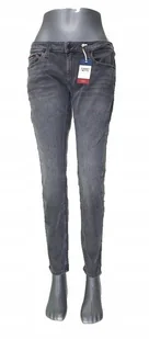 Jeansy damskie Tommy Jeans Sophie DW0DW04996 rurki szare niski stan W34/L30 - Spodnie damskie - miniaturka - grafika 1