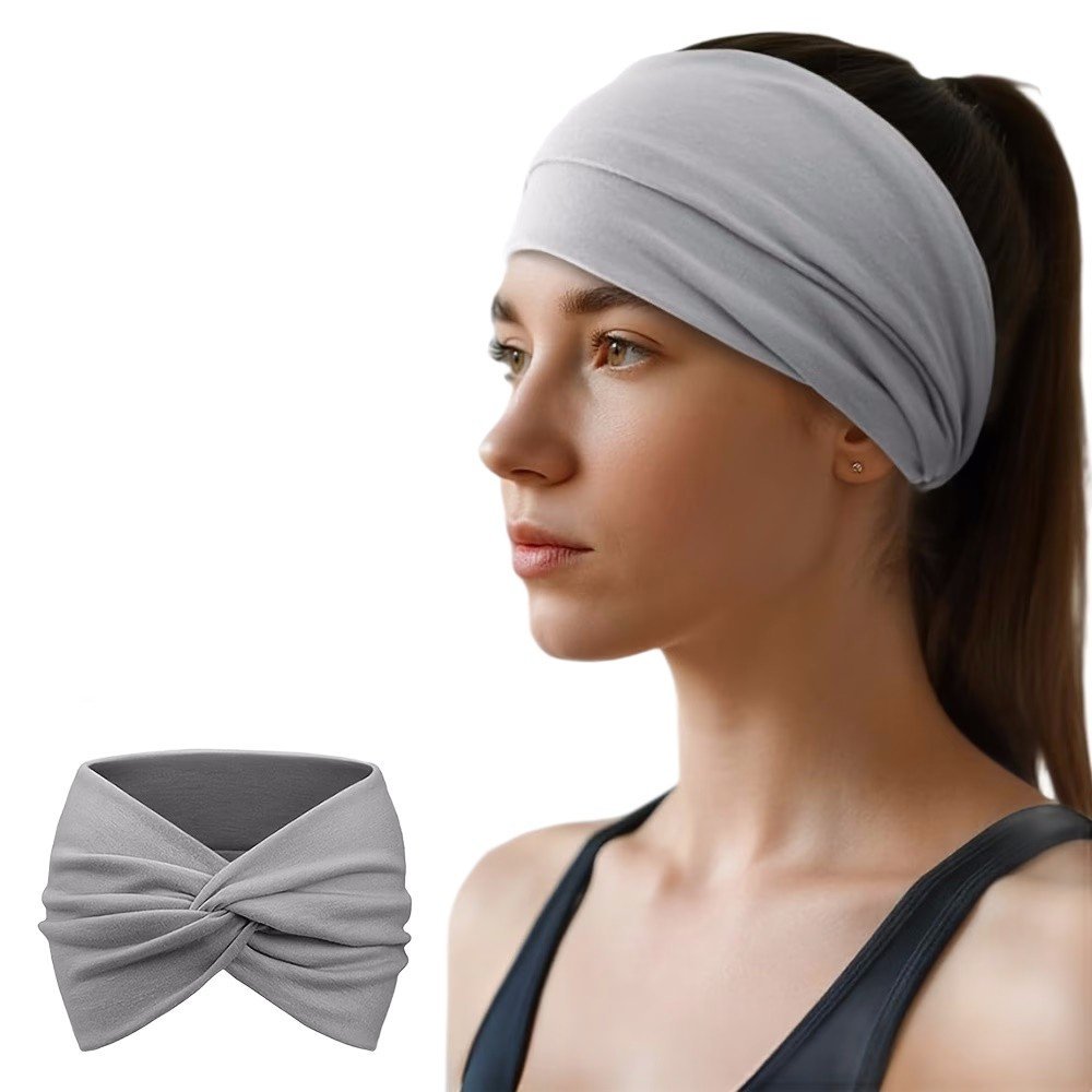 Opaska do Włosów Super Kolory i Wzory Pin Up Szeroka Szara